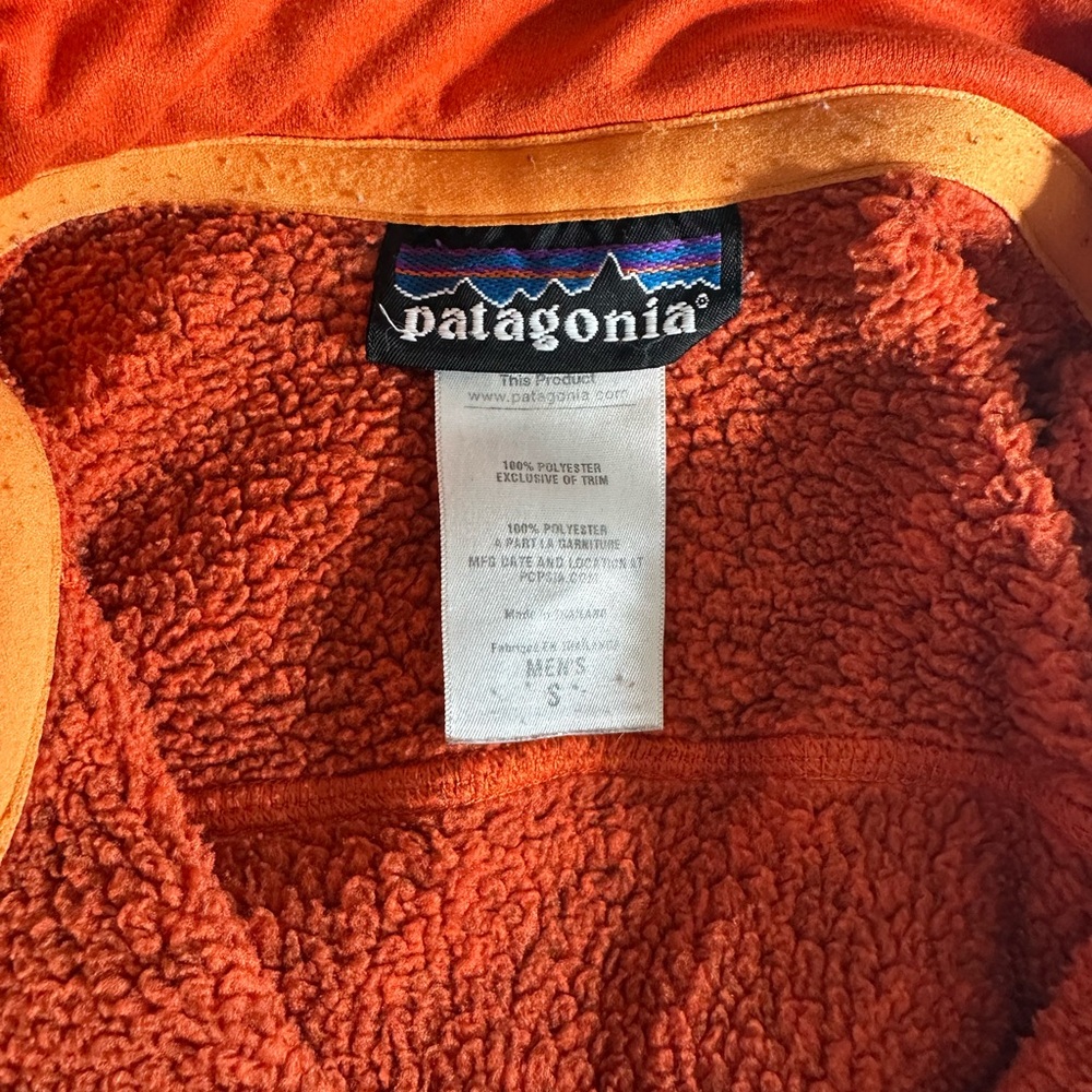Patagonia Vibrant Orange full zip Better Sweater